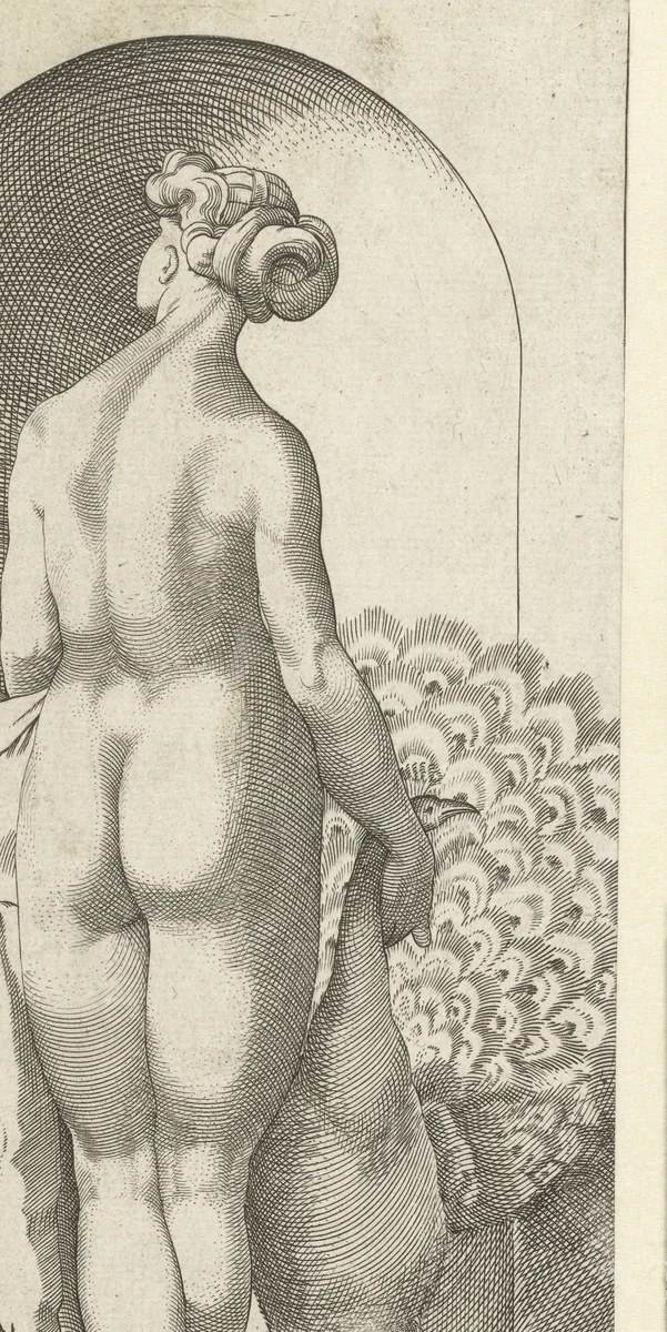 Juno en een pauw by Unknown, print, 1530