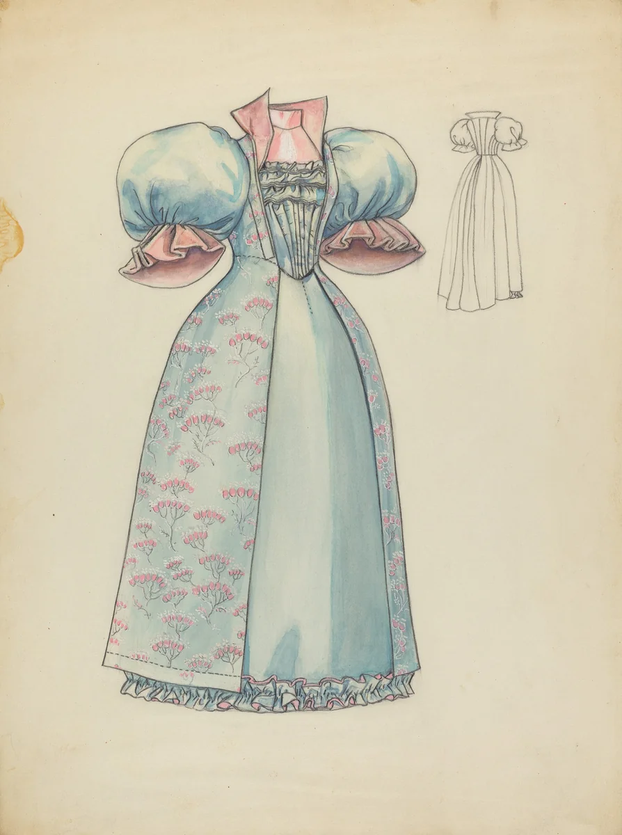 Reception Gown by Jean Peszel, index of american design, 1940