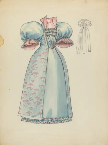 Reception Gown by Jean Peszel, index of american design, 1940