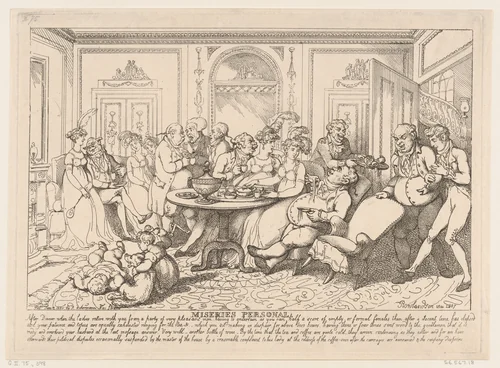 Miseries Personal by Thomas Rowlandson, print, 1807