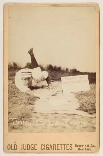 Jim Devlin, Pitcher, St. Louis Browns, from the series Old Judge Cigarettes by Goodwin & Company, photograph, 1888