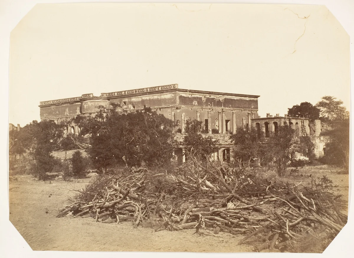 [Metcalfe House, Delhi] by Jean Baptiste Oscar Mallitte, photograph, 1858-1861