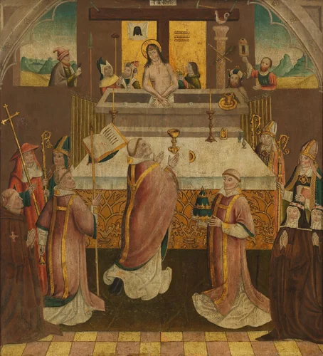 Mass of Saint Gregory by anonymous, painting, 1500