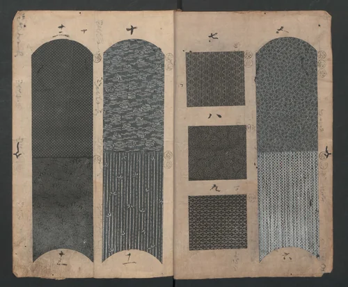 Book of Designs (Tsuchinoto shinsen Komon chō) 己新撰 小紋帳 by Unidentified Artist, book, 1635-1685