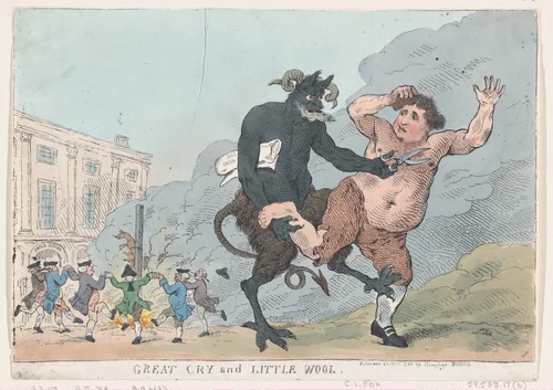 Great Cry and Little Wool by Thomas Rowlandson, print, 1783