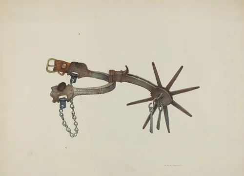 Spur by Robert W.R. Taylor, index of american design, 1940