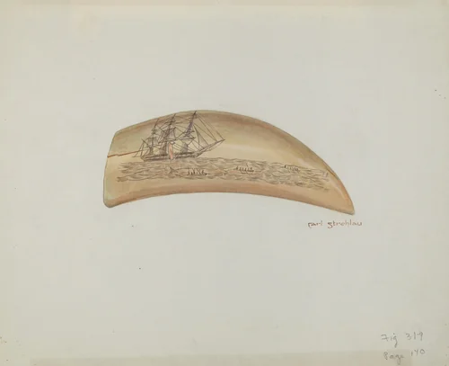 Horn by Carl Strehlau, index of american design, 1940