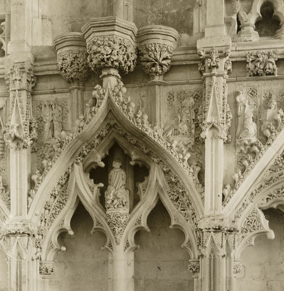 Ely Cathedral: Lady Chapel, details by Frederick Evans, photograph, 1886-1896