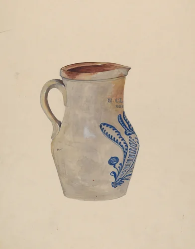 Water Pitcher by Jessie M. Youngs, index of american design, 1940