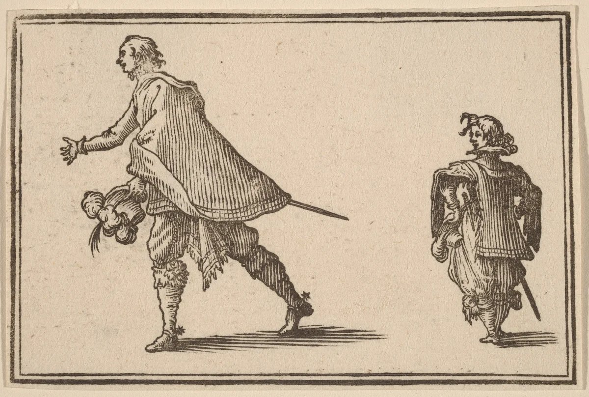 Gentleman and His Page by Edouard Eckman
Jacques Callot, print, 1621