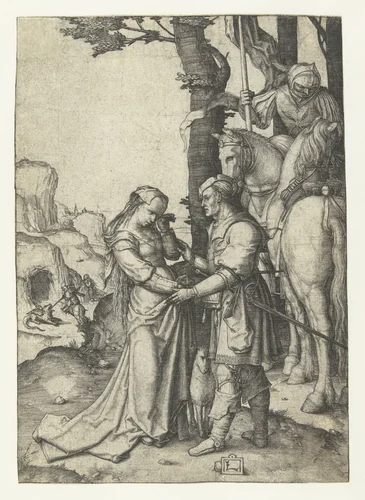 Saint George and the Princess by Unknown, print, 1506-1510