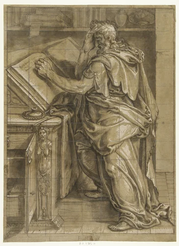 Baruch by Nicolas de Hoey, drawing, 1590-1611