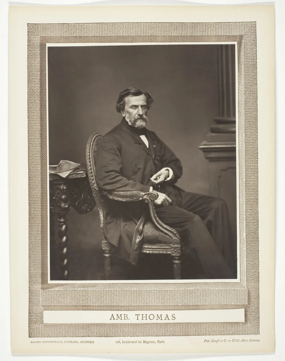 Amb. Thomas by Antoine-Samuel Adam-Salomon, photograph, 1875-1876