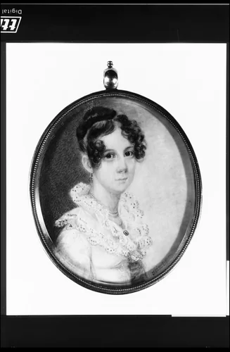 Mrs. John Cox (Mrs. Thankful Harris Gore) by Henry Williams, artwork, 1807-1810