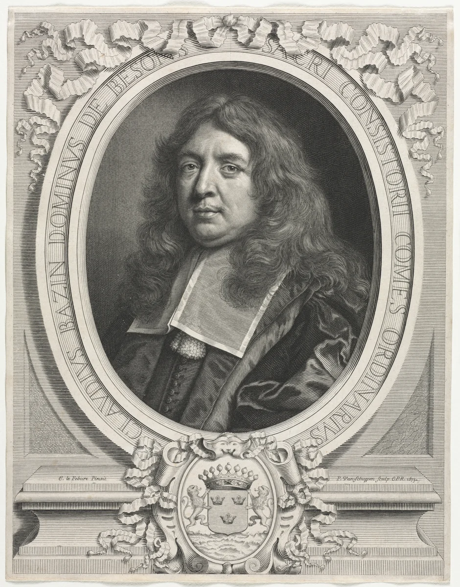 Bazin de Besons, Claude by Pierre Louis van Schuppen, print, 1673