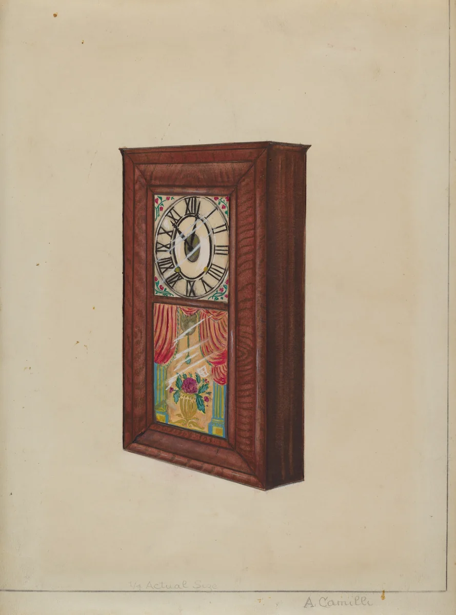 Wall Clock by Albert Camilli, index of american design, 1936