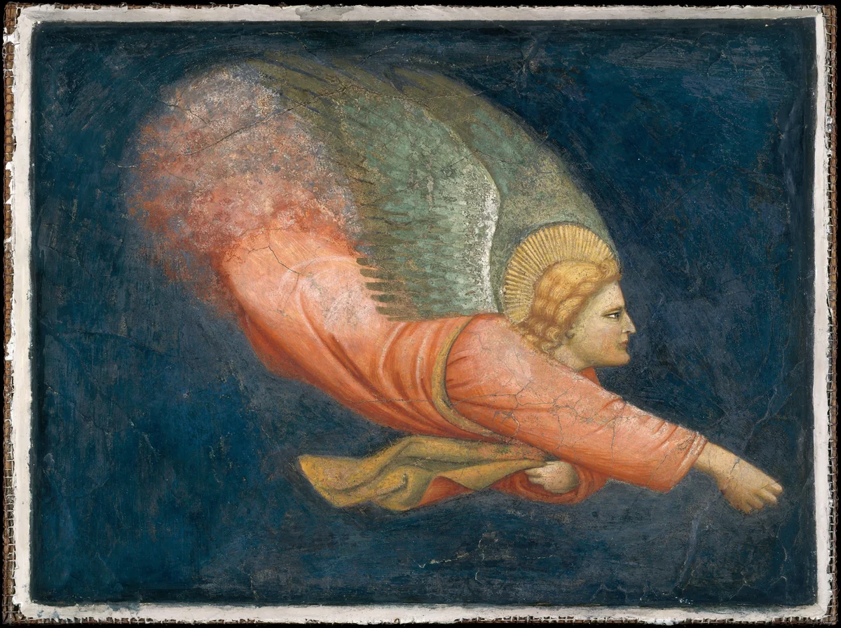 Two Angels by North Italian Painter, painting, 1300-1324