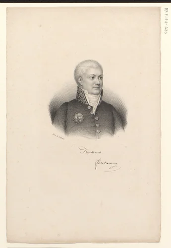 Portret van Louis de Fontanes by anonymous, print, 1818-1842