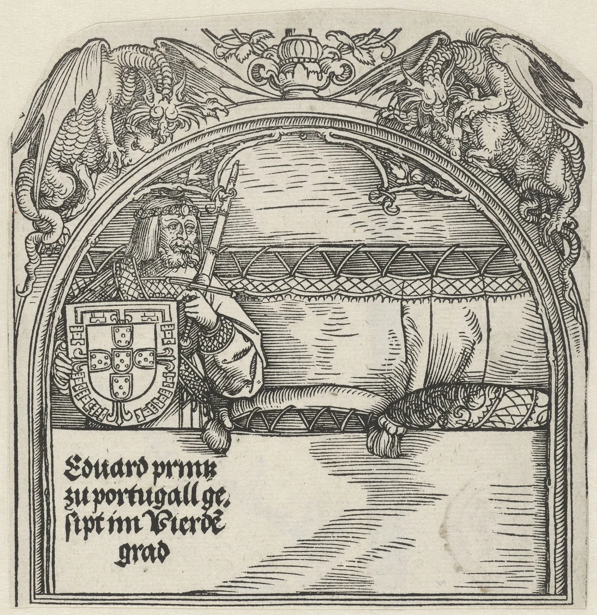 Prins Eduard van Portugal by Unknown, print, 1515