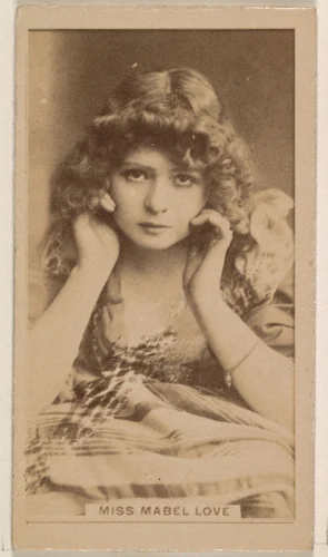 Miss Mabel Love, from the Actresses series (N245) issued by Kinney Brothers to promote Sweet Caporal Cigarettes by Kinney Brothers Tobacco Company, photograph, 1890
