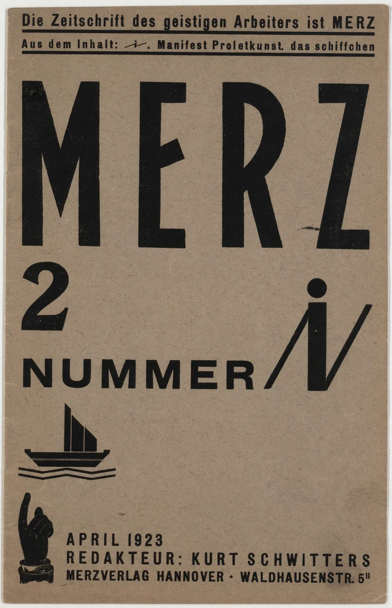 Merz no. 2: Number i (Nummer i) by Kurt Schwitters, design, 1923