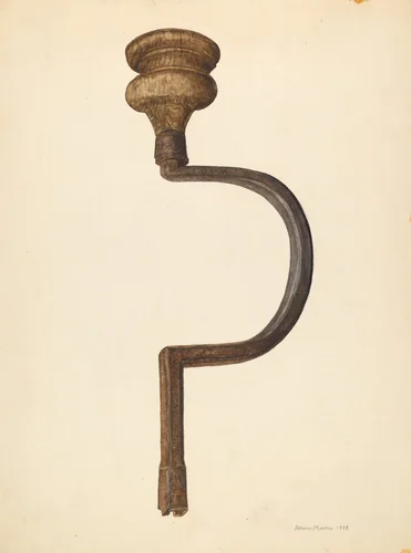 Bit Brace by Alfonso Moreno, index of american design, 1938