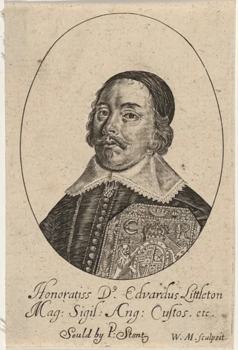 Edward, Lord Lyttelton of Mounslow by William Marshall, print, 1569-1677