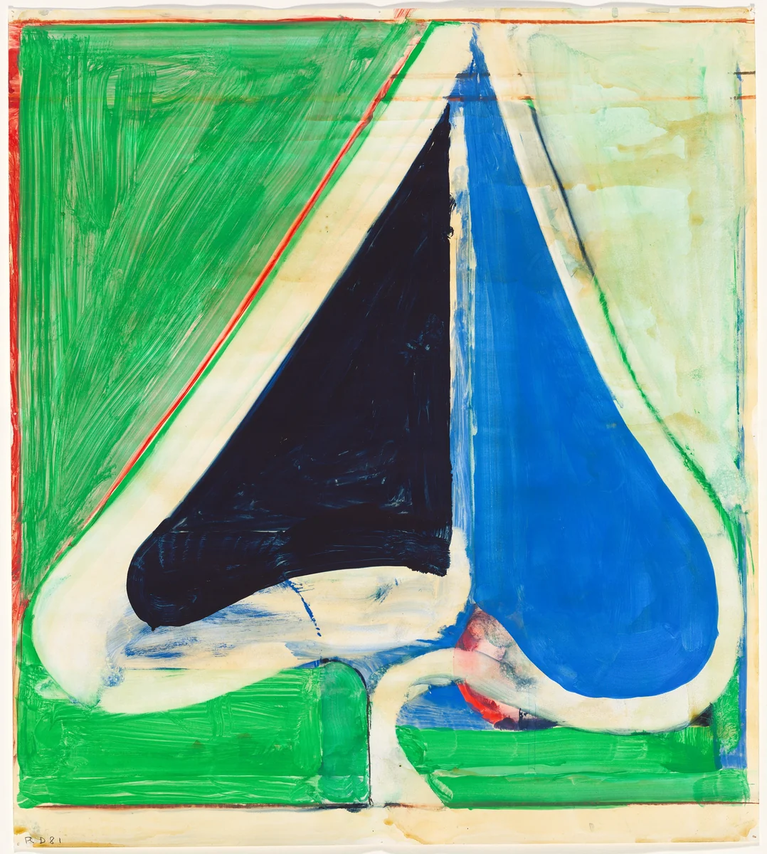 Untitled No. 19 by Richard Diebenkorn, drawing, 1981