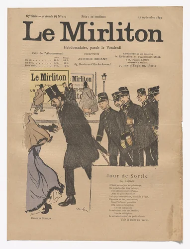 Le Mirliton, no. 127 by Théophile-Alexandre Steinlen, periodical, 1893