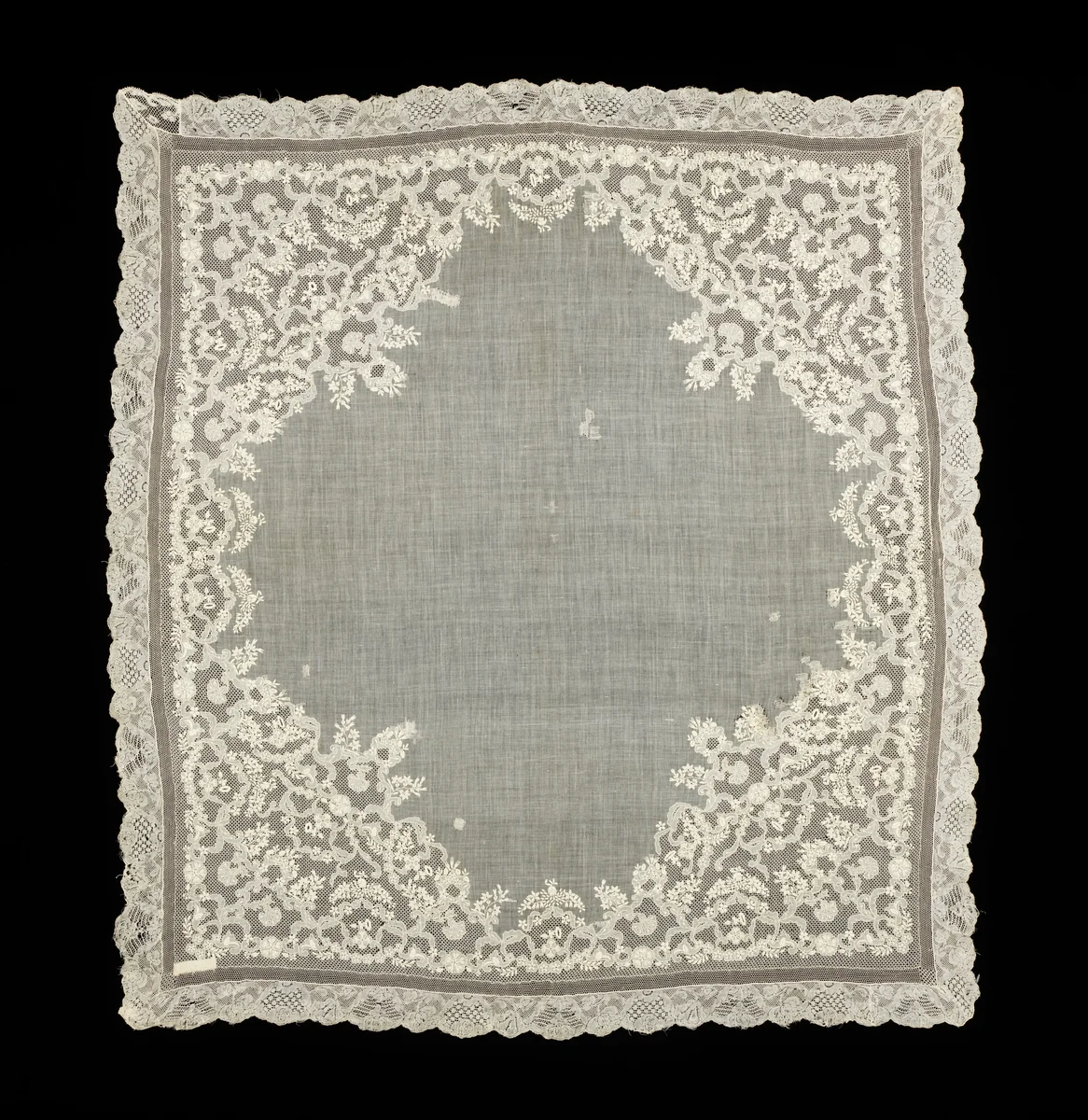 Handkerchief by Catherine Hubert, artwork, 1818-1822