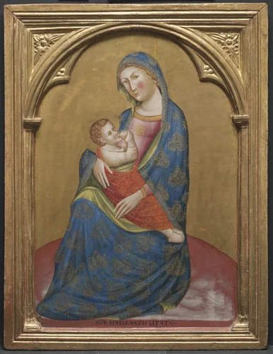 Madonna of Humility by Caterino Veneziano, painting, 1375-1379