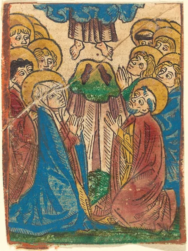Ascension by German 15th Century, print, 1490