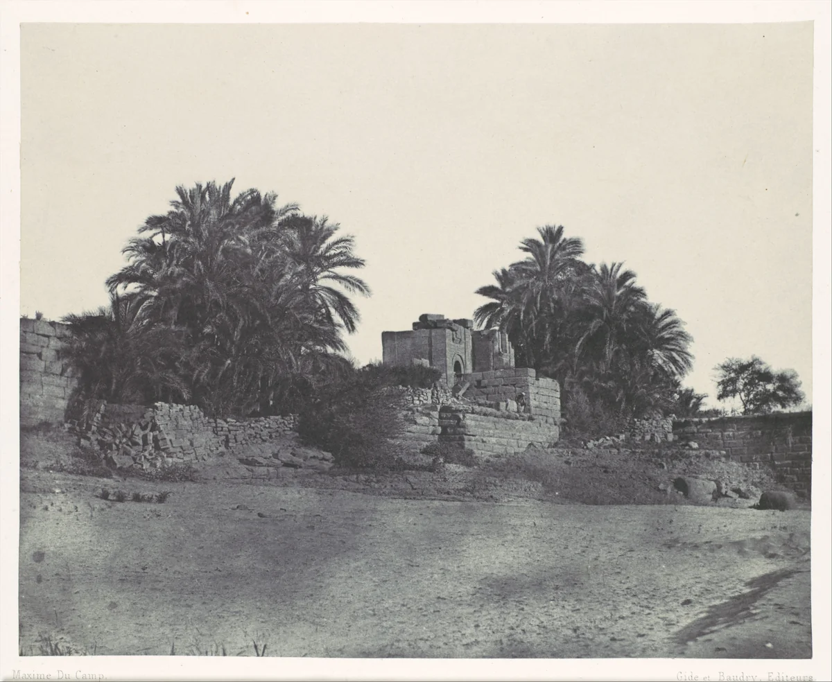 Nubie. Philoe by Maxime Du Camp, photograph, 1850