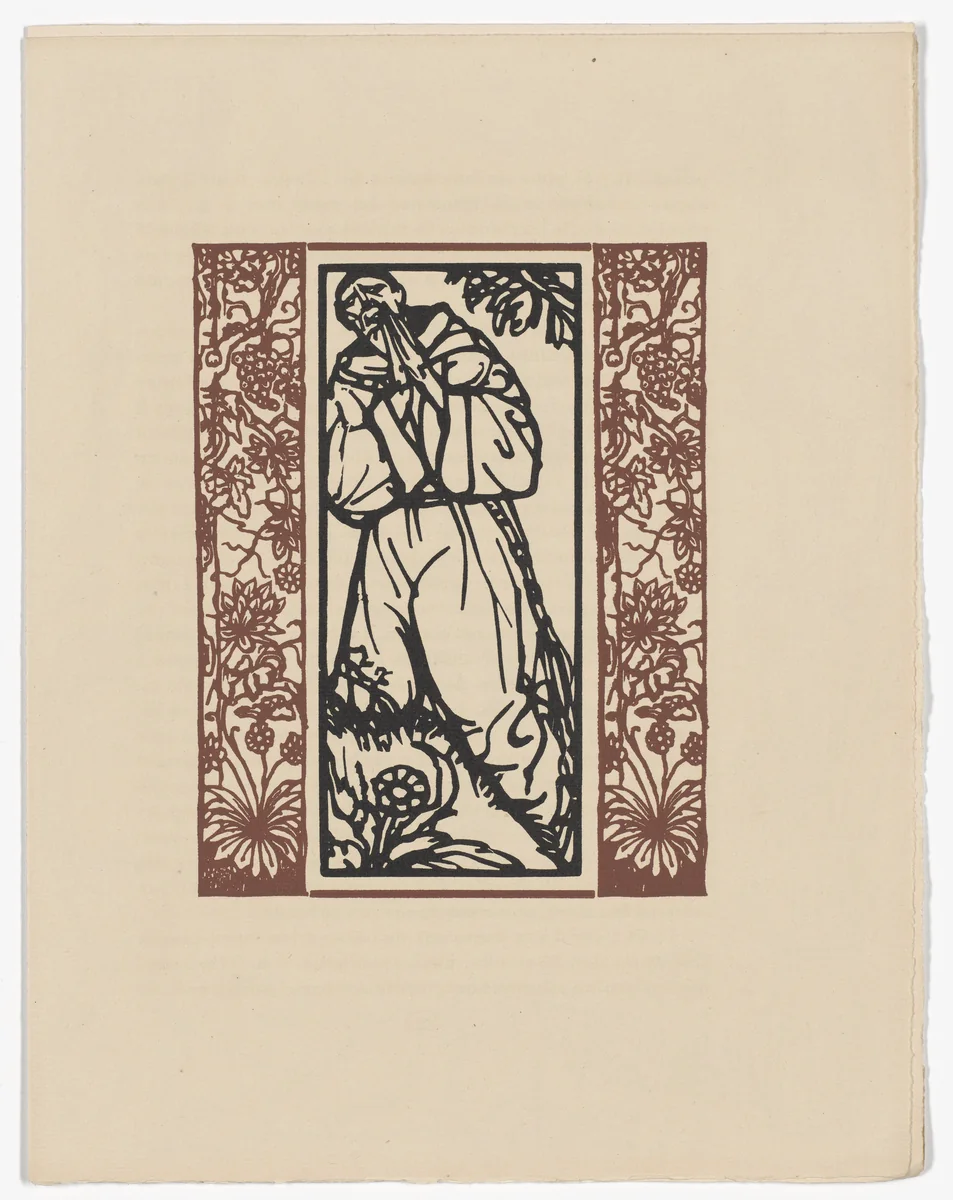 Plate (page 321) from Les Petites Fleurs de St. François (The Little Flowers of St. Francis) by Émile Bernard, illustrated book, 1928