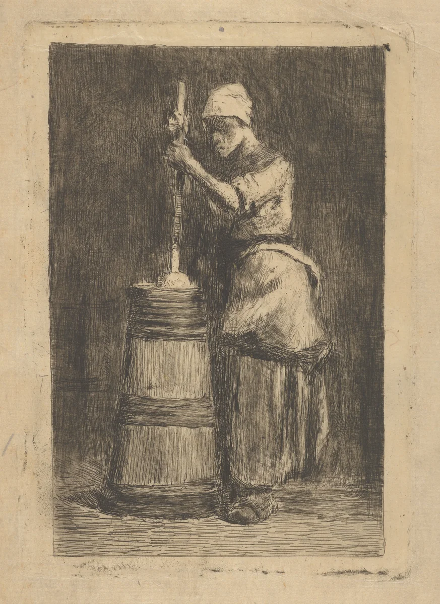 The Churner by William Merritt Chase, print, 1885-1887