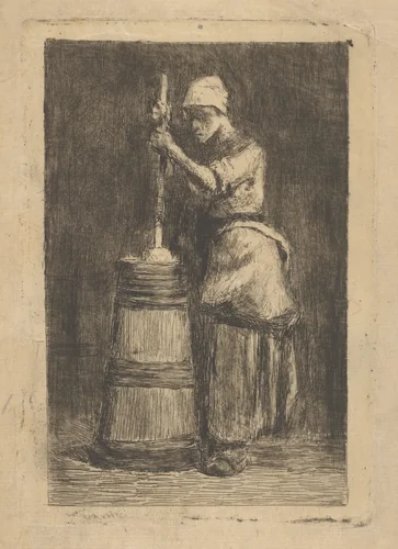 The Churner by William Merritt Chase, print, 1885-1887