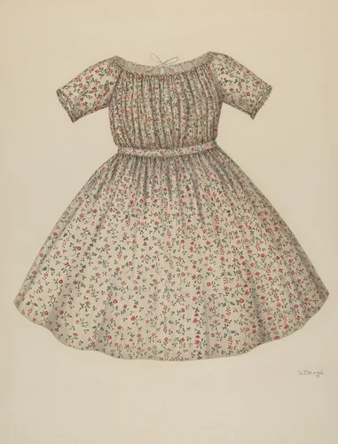 Child's Dress by Virginia Berge, index of american design, 1935-1942