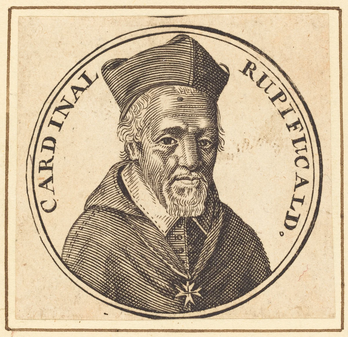 François La Rochefoucauld by Michel Lasne, print, 1590-1667