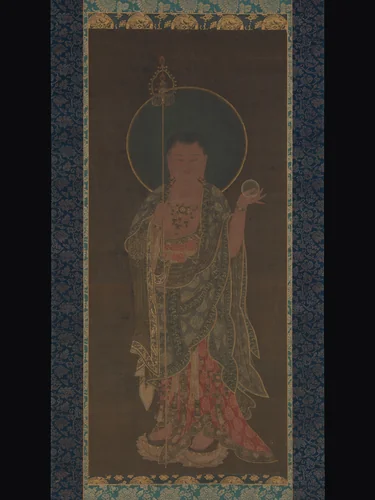 Kshitigarbha by Unidentified Artist, painting, 1300-1349