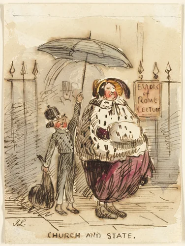 Church and State by John Leech, painting, 1837-1864