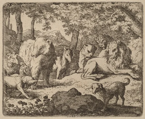 Reynard is Released to Tell His Story by Allart van Everdingen, print, 1645-1656