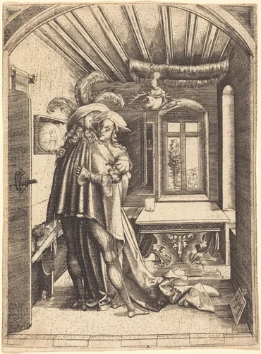 The Embrace by Master MZ, print, 1503