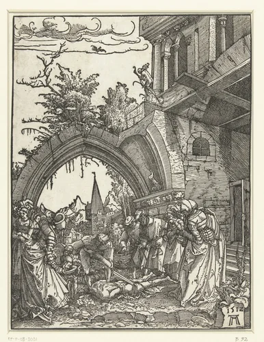 Onthoofding van Johannes de Doper by Unknown, print, 1512