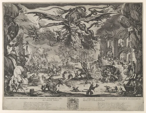 The Temptation of St. Anthony by Jacques Callot, print, 1635