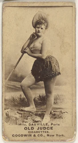 Mlle. Dauville, Paris, from the Actors and Actresses series (N171) for Old Judge Cigarettes by Goodwin & Company, photograph, 1886-1890