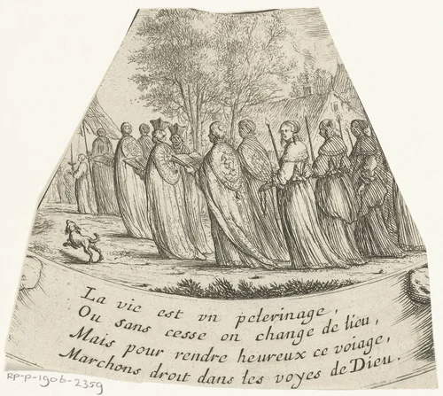 Bedevaart by Albert Flamen, print, 1648-1665