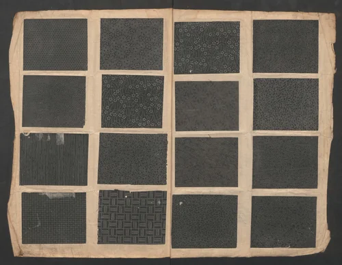 Book of Designs (Kame jirushi Shin Komon hon chō) 亀印 新小紋本帳 by Unidentified Artist, book, 1655-1705
