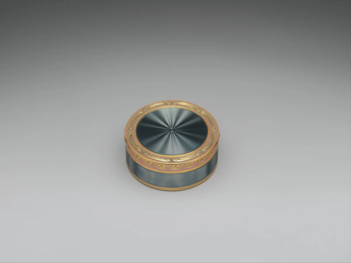 Snuffbox by Charles Le Bastier, metalwork, 1773-1774
