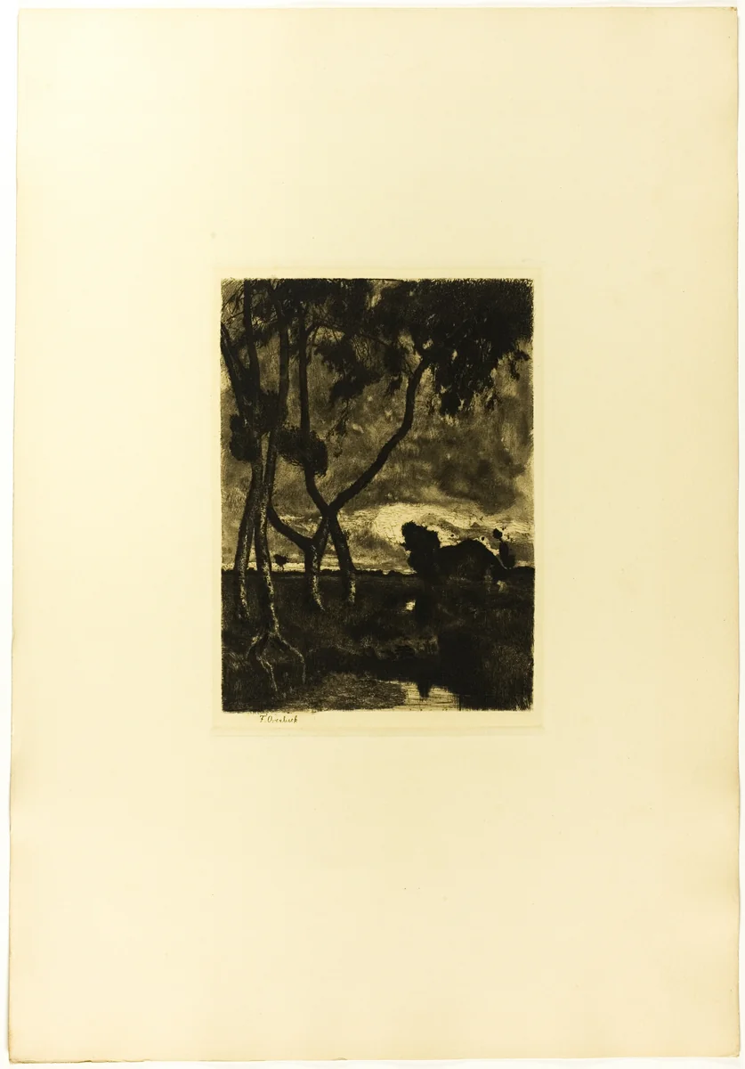At the Moor by Fritz Overbeck, print, 1895