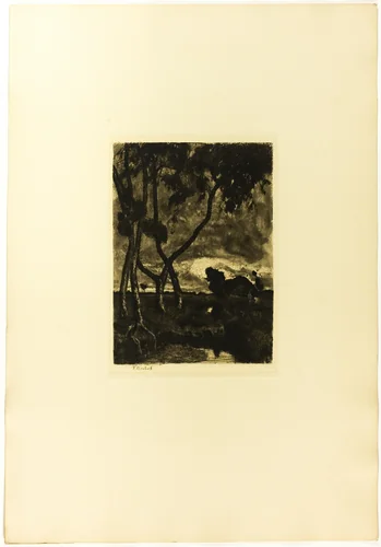At the Moor by Fritz Overbeck, print, 1895
